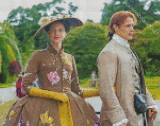 Classy Claire Fraser And Jamie Fraser Outlander Diamond Painting