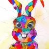 Colorful Abstract Hare Diamond Painting