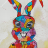 Colorful Abstract Hare Diamond Painting
