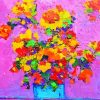 Colorful Impressionist Flowers Diamond Painting