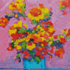 Colorful Impressionist Flowers Diamond Painting