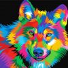 Colorful Wolf Pop Art Diamond Paintings