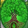 Green Celtic Tree Diamond Painting