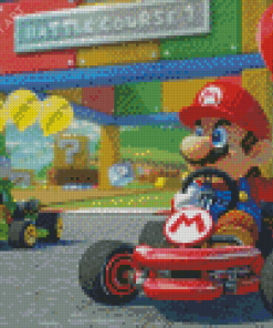 Mario Kart Game Diamond Painting
