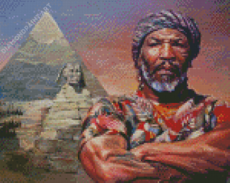 Mike Tyson Egyptian Vibes Diamond Painting