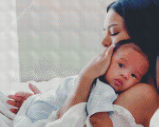 Mother Hugging Baby Diamond Painting
