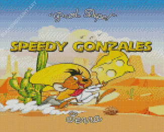 Speedy Gonzales Cartoon Poster Diamond Painting