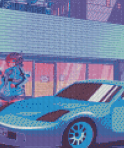 Sport Anime Car Diamond Painting