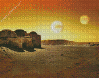 Tatooine Planet Diamond Painting