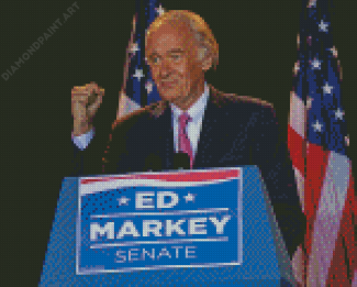 Us Senator Ed Markey Diamond Painting