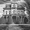 Victorian House Vlack And White Timothy Flanigan Diamond Painting