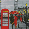 London Red Phone Box Diamond Paintings