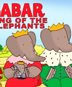 Babar King Of The Elephants Cartoon Diamond Painting