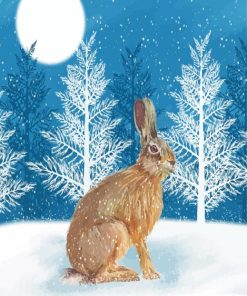 Christmas Hare Diamond Painting