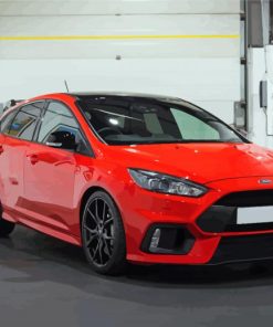 Red Ford Focus RS Diamond Painting