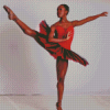Red African Ballet Dancer Diamond Painting