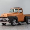 Brown 1954 Ford F100 Truck Diamond Painting
