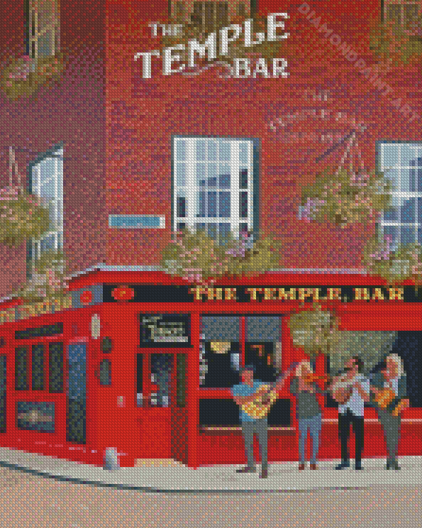 The Temple Bar Poster Diamond Painting