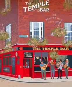 The Temple Bar Poster Diamond Painting