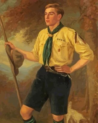 Boy Scout Art Diamond Painting