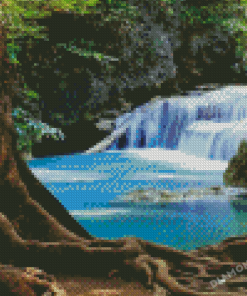 Erawan Waterfall Diamond Painting