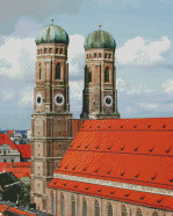 Frauenkirche Marienplatz Diamond Painting