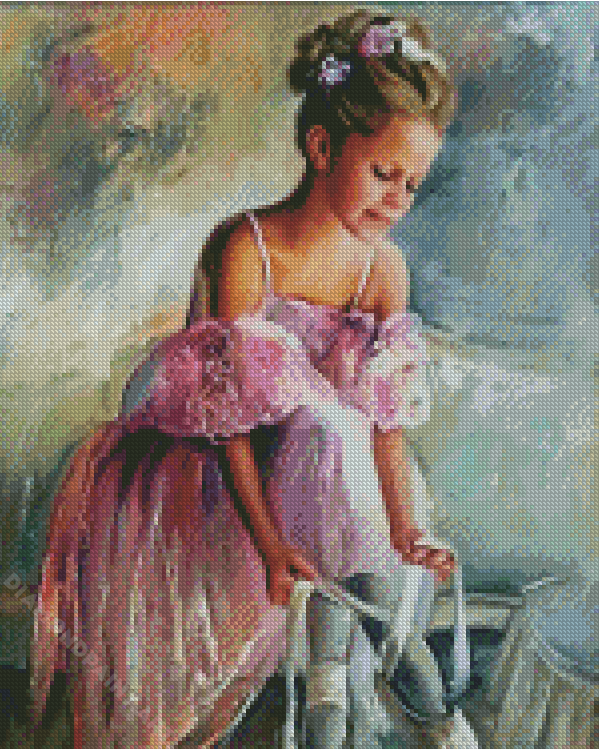 Pink Ballerina Art Diamond Painting