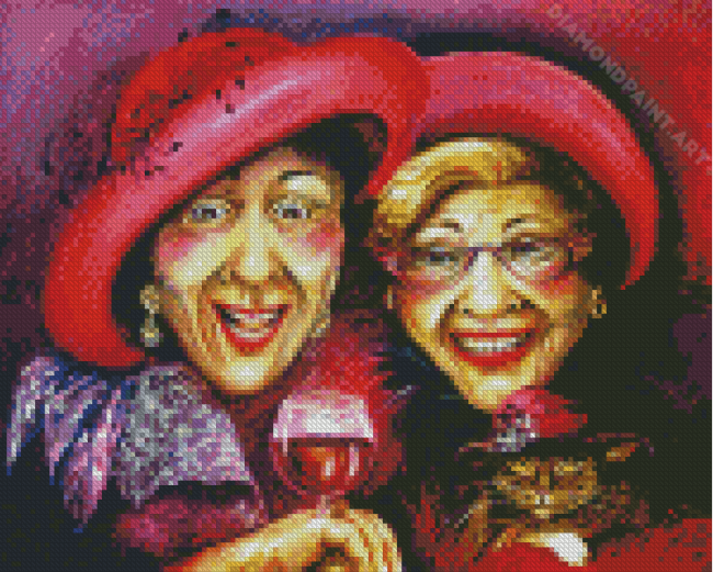 Two Ladies Laughing Diamond Painting