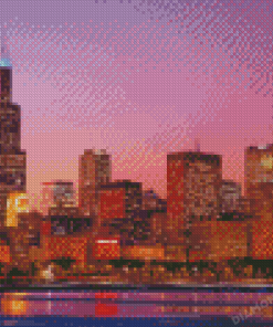 Willis Tower Chicago Illinois Diamond Painting