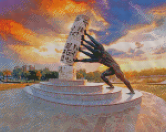 Al Zawraa Park Statue Diamond Painting