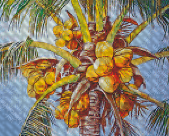 Coconut Tree Diamond Painting
