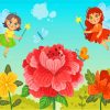 Fairies And Flowers Diamond Painting