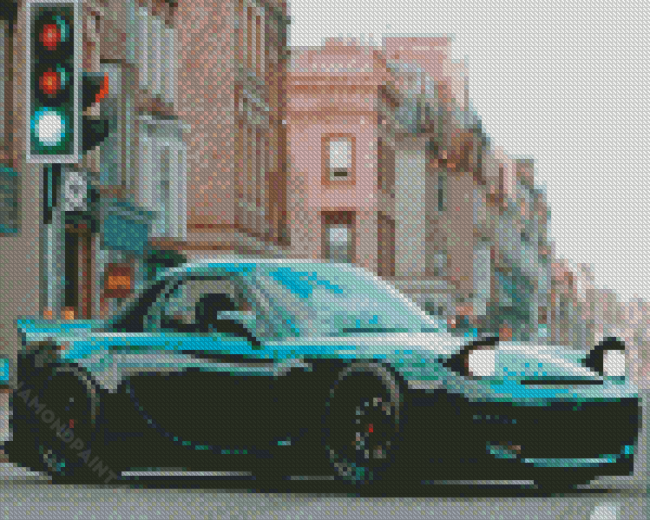 Mazda In The Street Diamond Painting