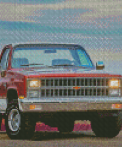 Old Red Truck Diamond Painting