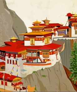 Bhutan Paro Taktsang Diamond Painting