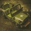 US Military Jeep Diamond Painting