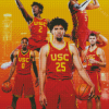 USC Trojans Mens Basketball Diamond Painting