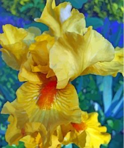 Bearded Iris Plant Diamond Painting