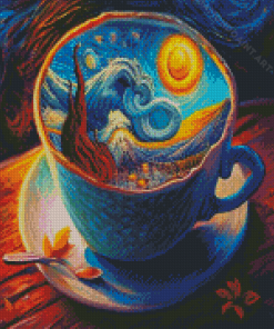 Starry Coffee Diamond Painting