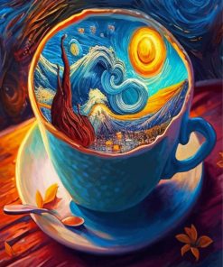 Starry Coffee Diamond Painting
