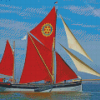 Thames Sailing Barge Diamond Painting