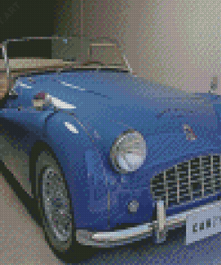 Triumph Blue Car Diamond Painting