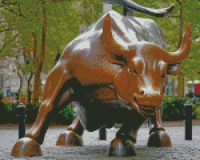 Wall Street Bull Diamond Painting