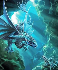 Water Dragon Diamond Painting