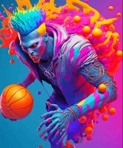Zombie Basketball Player Diamond Painting