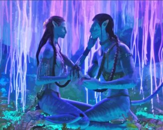 Avatar Neytiri And Jake Diamond Painting