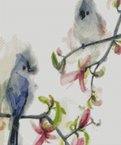 Birds And Blossom Art Diamond Painting