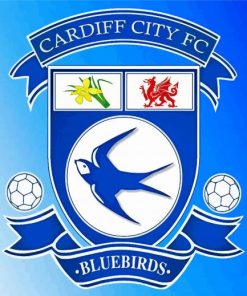 Cardiff City Football Logo Diamond Painting