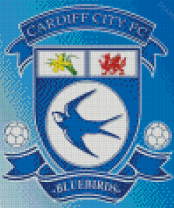 Cardiff City Football Logo Diamond Painting