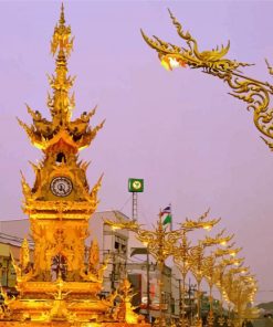 Chiang Rai Clock Tower Diamond Painting